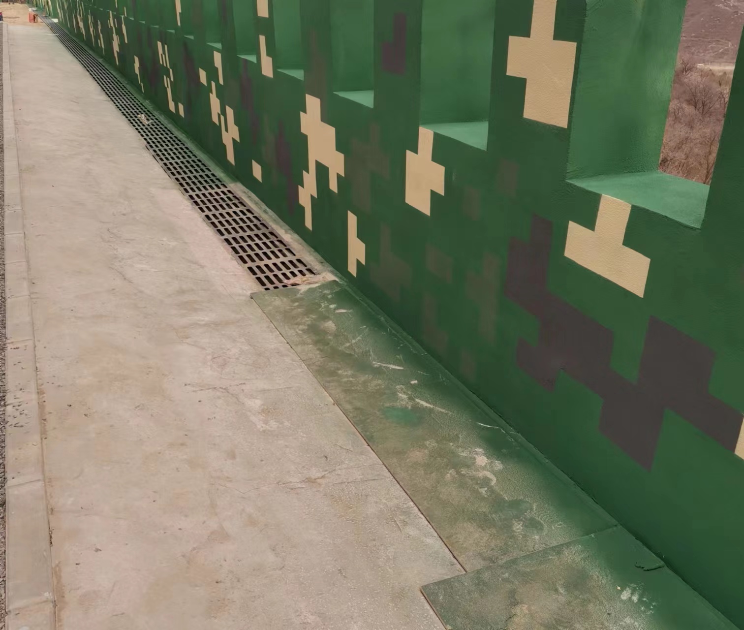 河南围墙迷彩喷涂,数迷彩漆